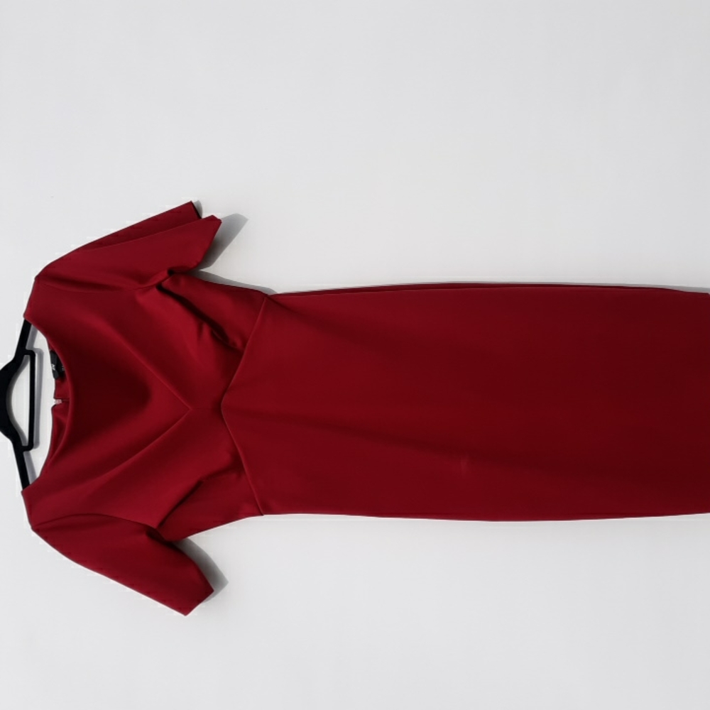 H&M Red Midi Length Dress. Size Medium